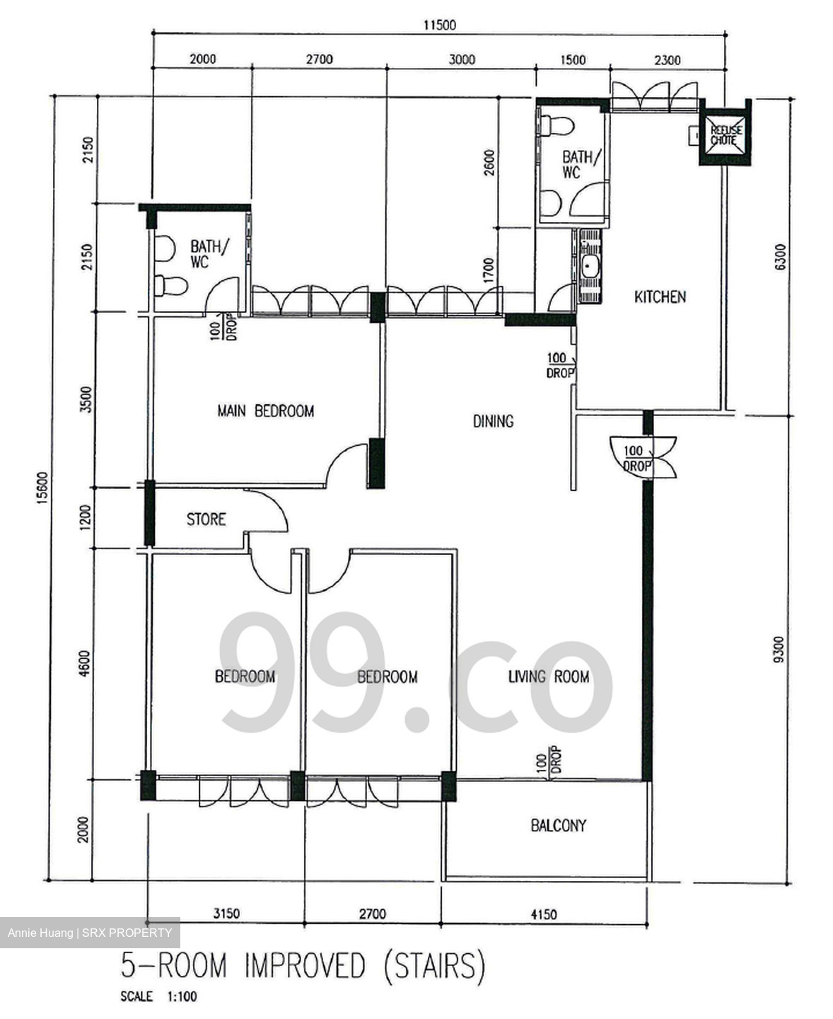 Blk 120 Chong Pang Vale (Yishun), HDB 5 Rooms #534643001